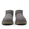 Klasické krátké pravé kožené boty